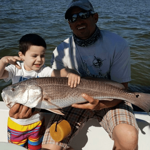 Person holding fish