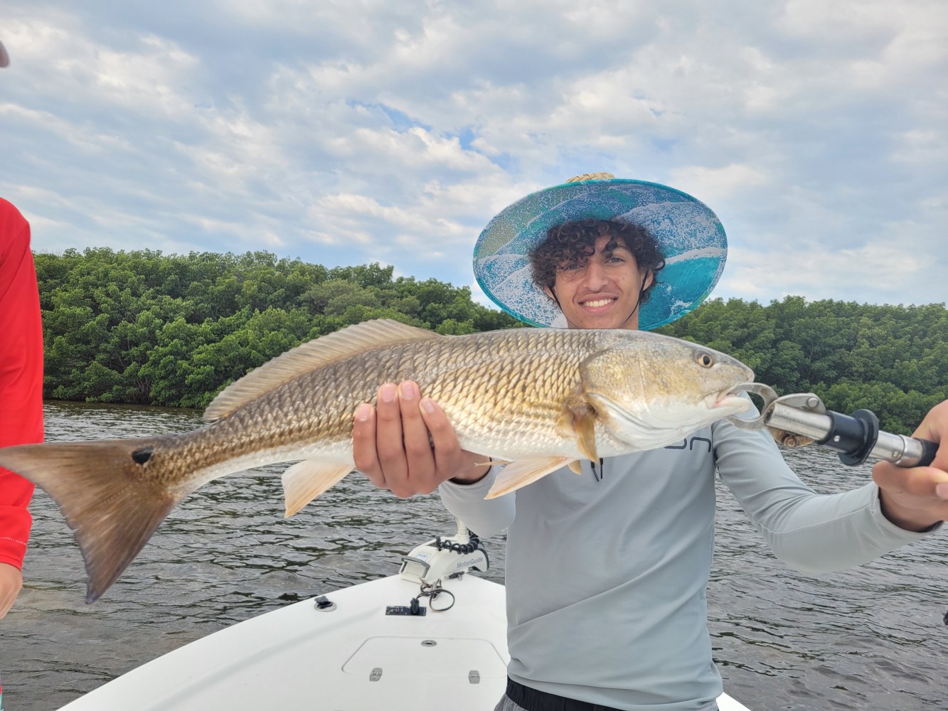 Redfish on cut bait
